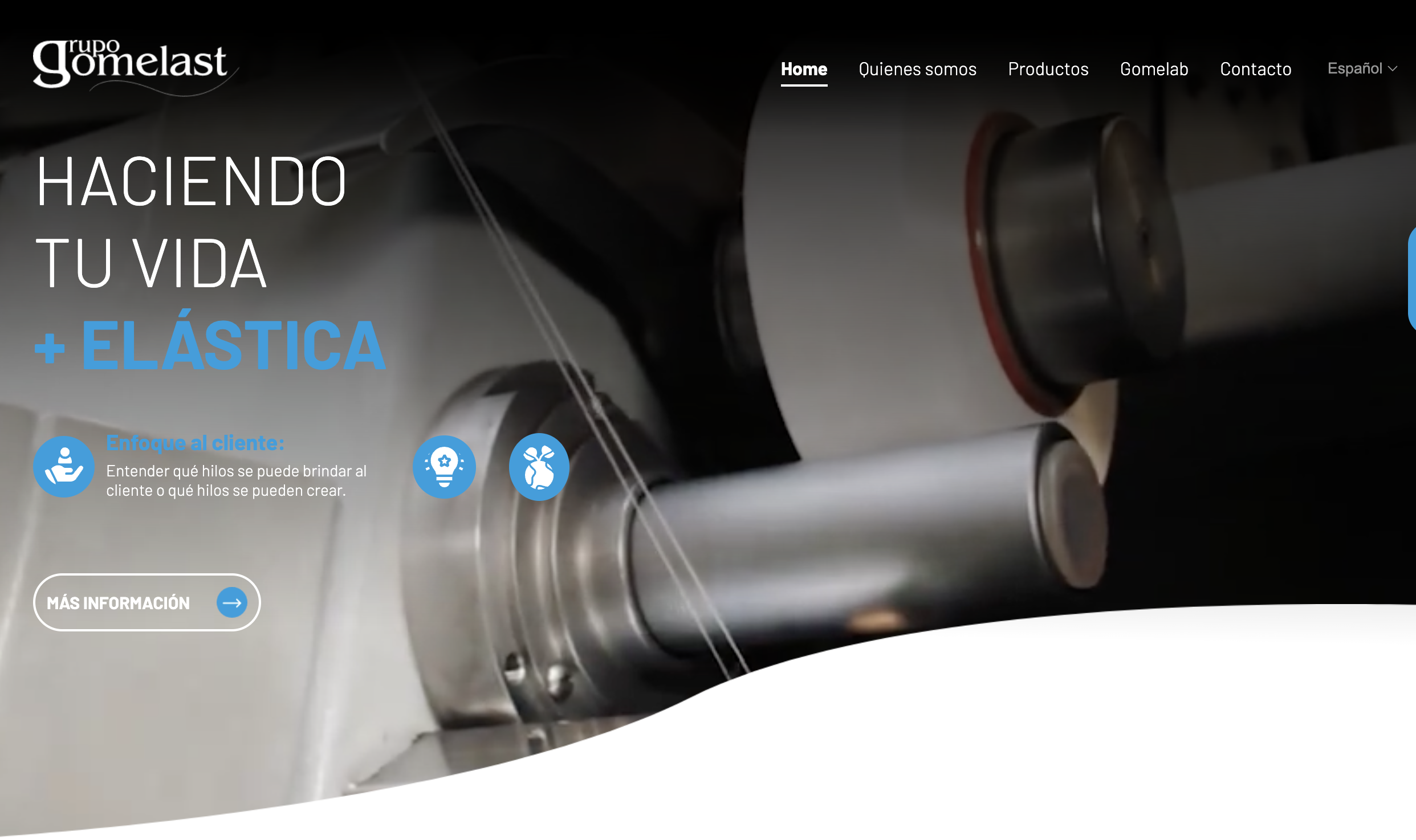 Vista del proyecto Grupo Gomelast
