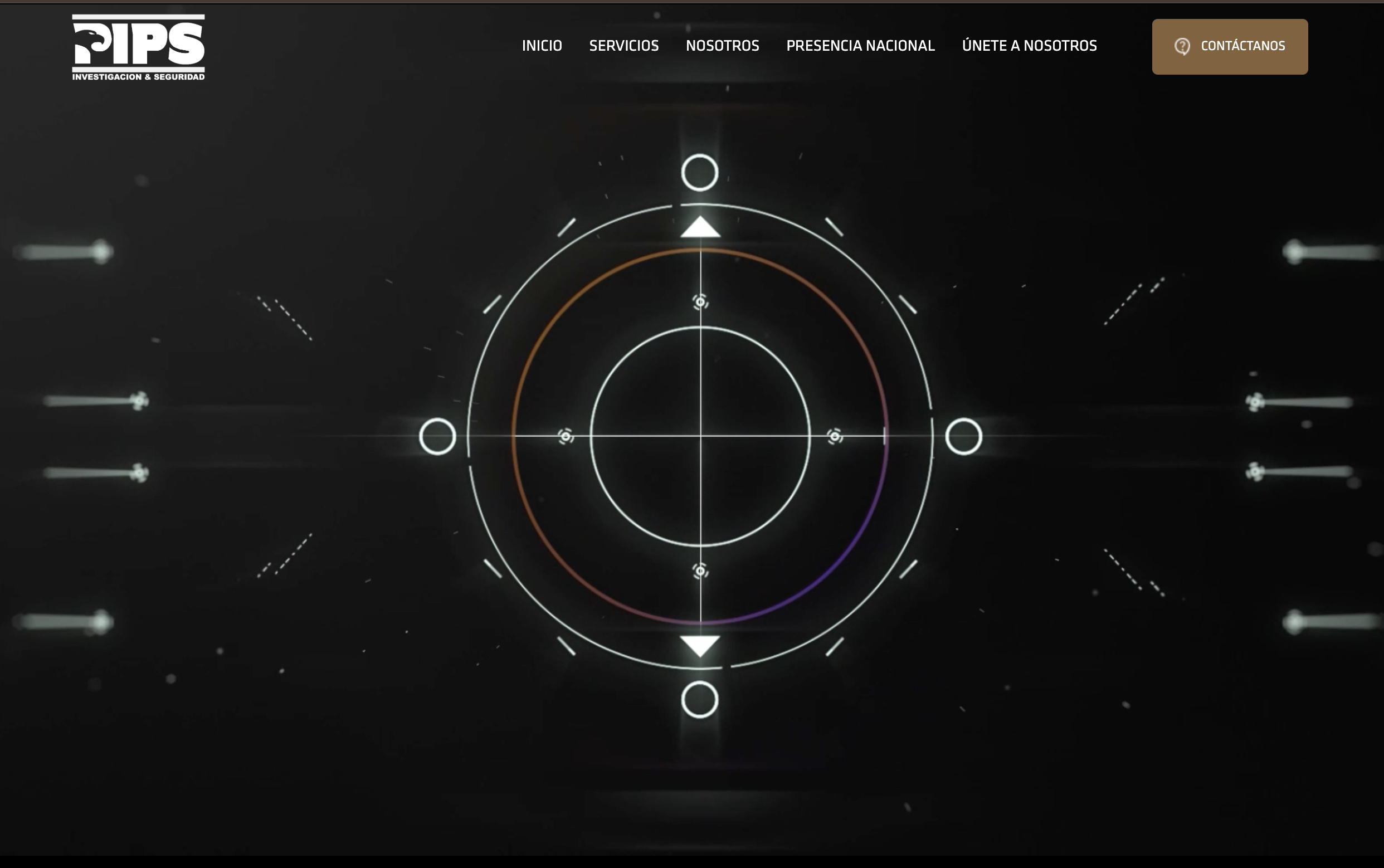 Vista del proyecto Web PIPS